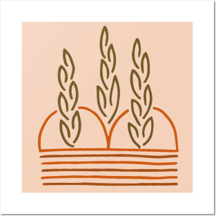 Minimalist House Plant Posters and Art